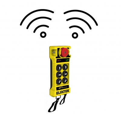 EN MID 202/2 Button Radio Remote Crane Control Set 
